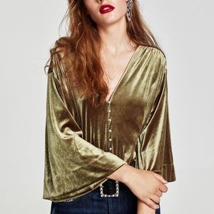 Zara Velvet Bodysuit